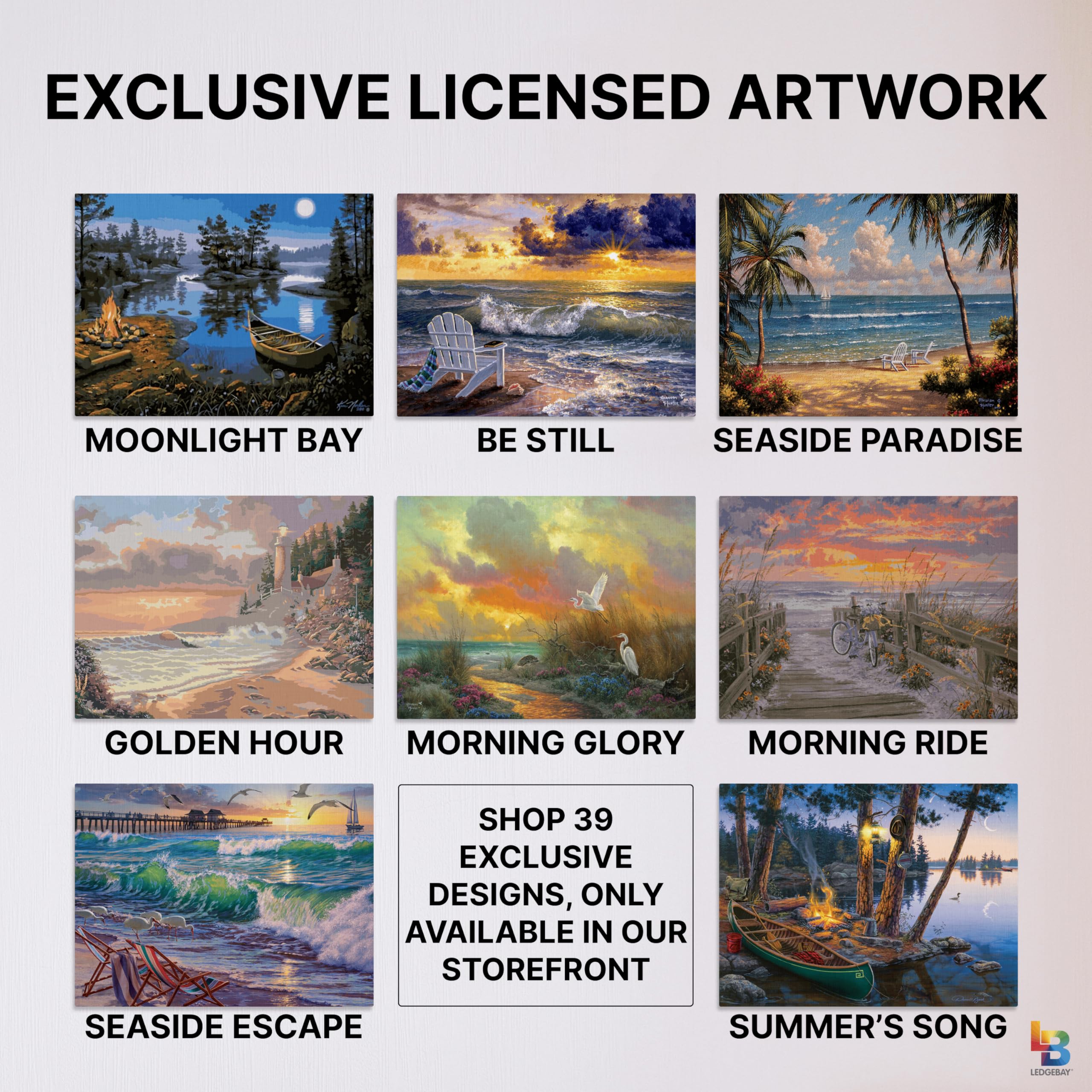 Amazon.co.jp: Ledgebay ペイントバイナンバー 大人用 フレーム付き